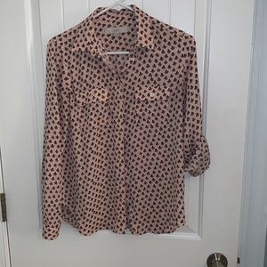 Loft Blush colored with black design.